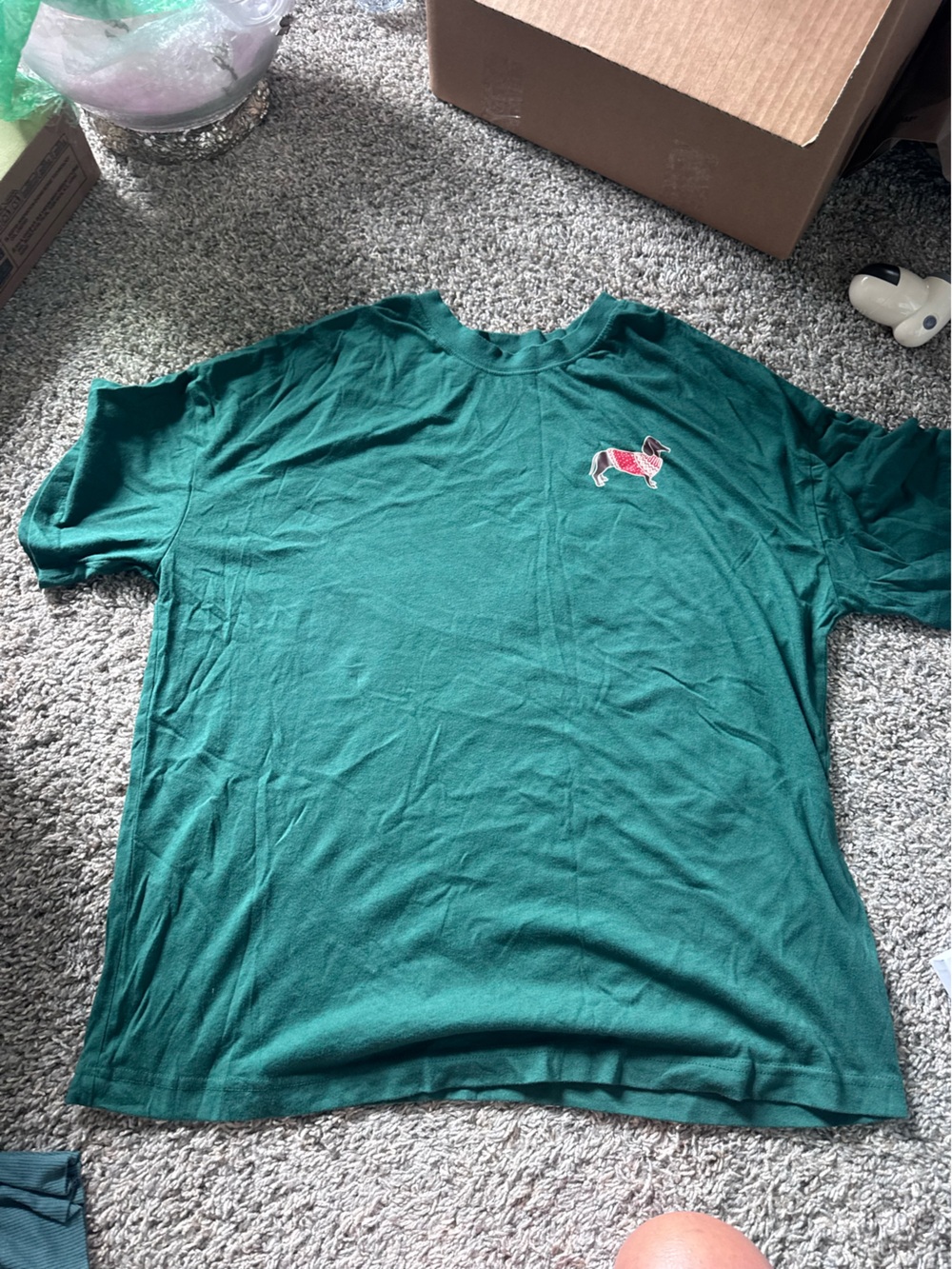 Men HOLIDAY tee with dachshund